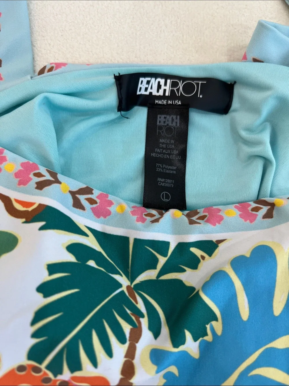 Beach Riot Shona One-Piece Swimsuit Large